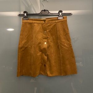 Aritzia Wilfred Free Centinela Suede Skirt